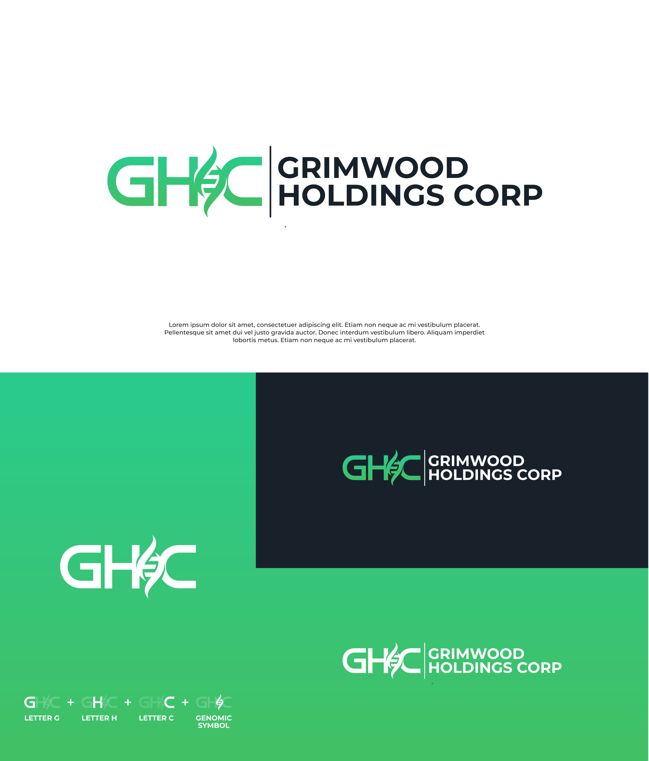 Logo Design by Zaid Al Faqih for Grimwood Holdings Corp | Design #34067727