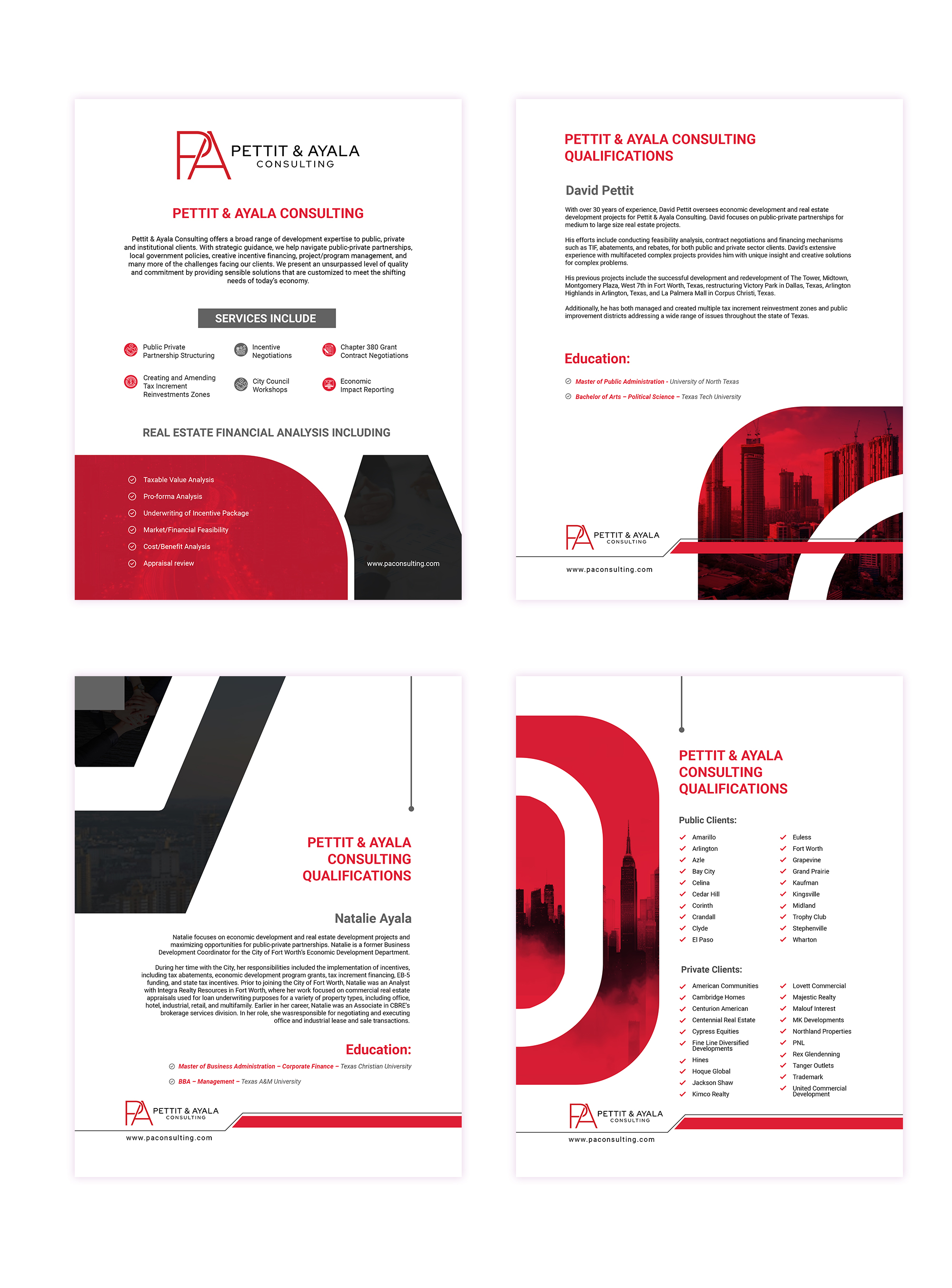 Brochure Design by Design Motion for DAVID PETTIT ECONOMIC DEVELOPMENT, LLC | Design #33987124
