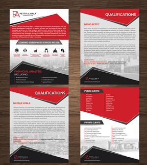 Broschüren-Design von crazy creation für DAVID PETTIT ECONOMIC DEVELOPMENT, LLC | Design: #34085545