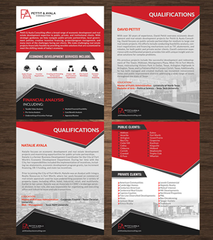 Broschüren-Design von crazy creation für DAVID PETTIT ECONOMIC DEVELOPMENT, LLC | Design: #34097923