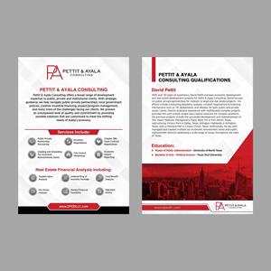 Broschüren-Design von GraphicsGuru für DAVID PETTIT ECONOMIC DEVELOPMENT, LLC | Design: #33986909