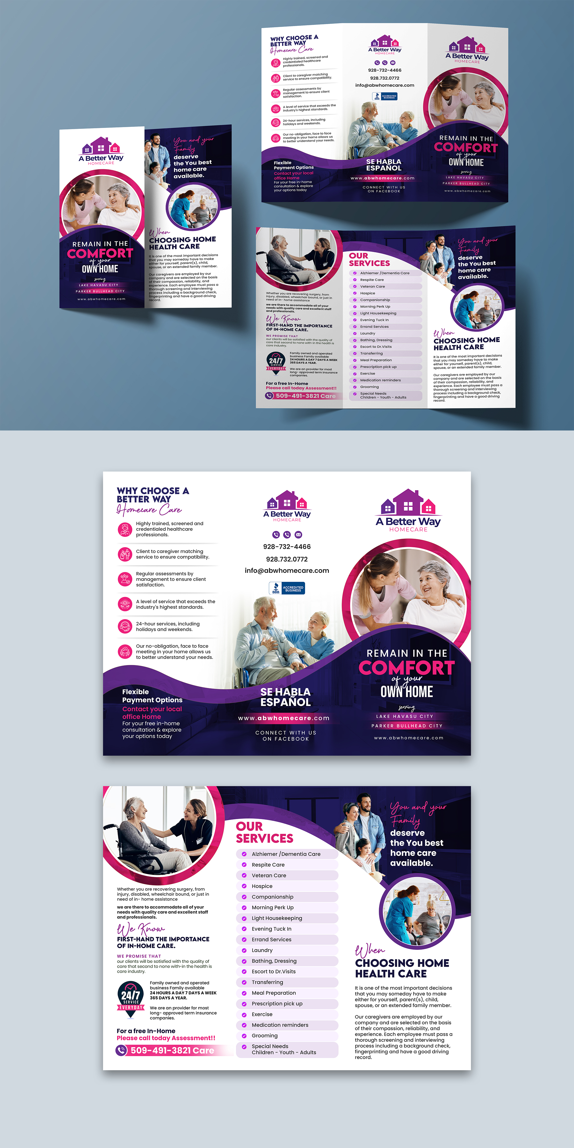 Flyer Design by debdesign for A Better Way Homecare | Design #33989337