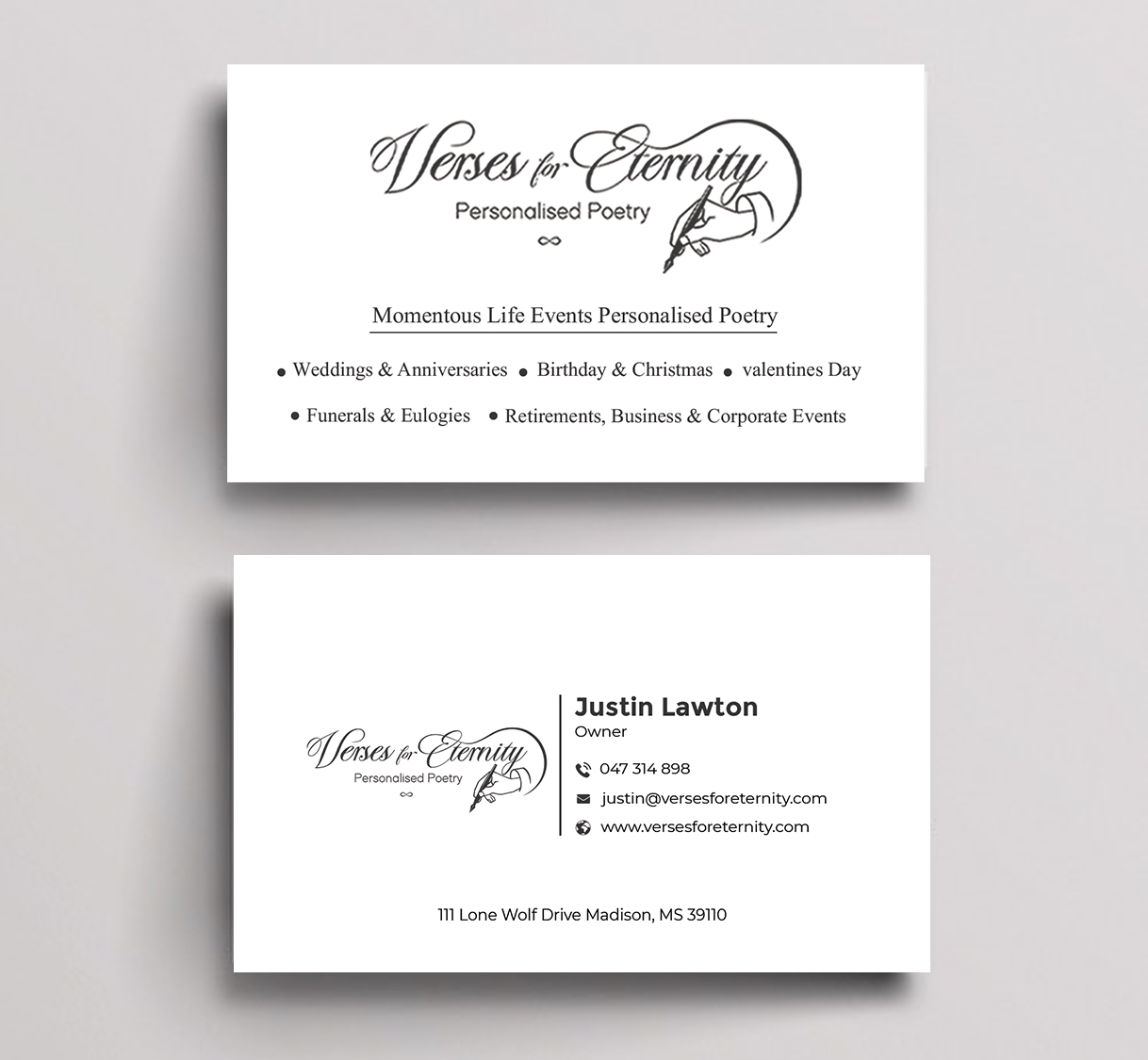 Diseño de Tarjeta de Presentación por Graphixpointt para Manage My Office | Diseño #33995123