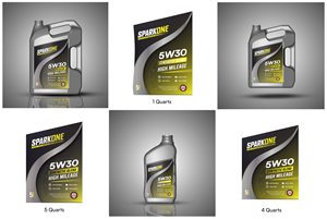 SPARKONE MOTOR OIL LABEL