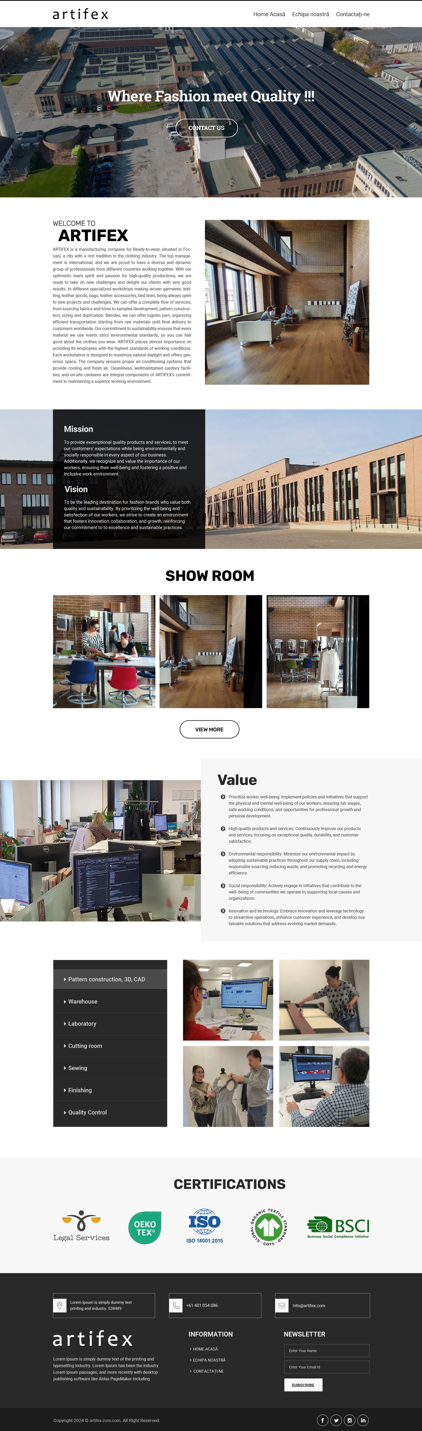 Web Design par Dream Logo Design pour ARTIFEX | Design #34003245