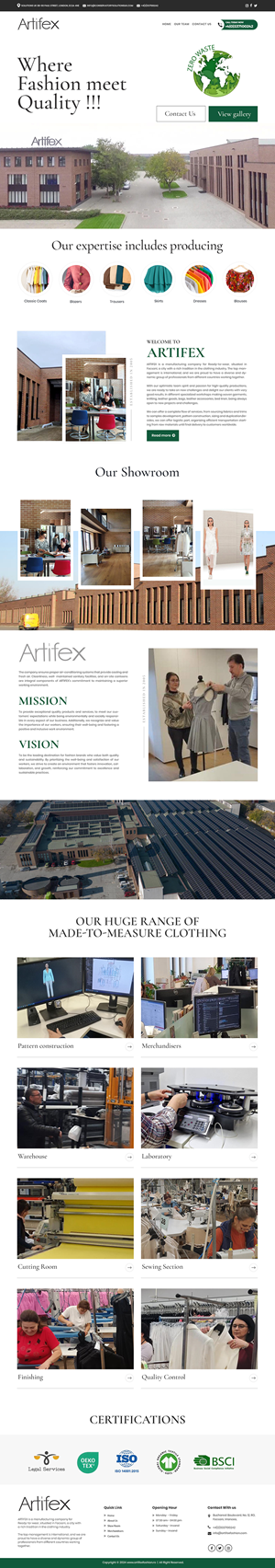 Web Design by Dream Logo Design for ARTIFEX | Design: #34003246