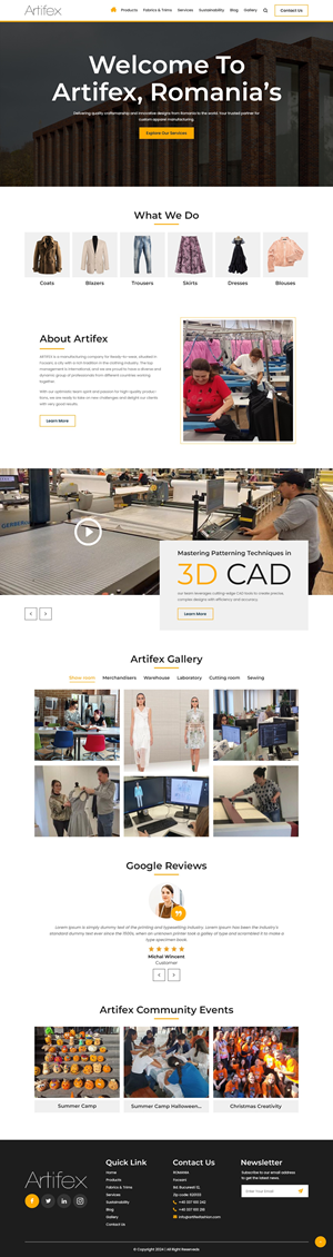 Web Design by nzdesigners for ARTIFEX | Design: #34035785