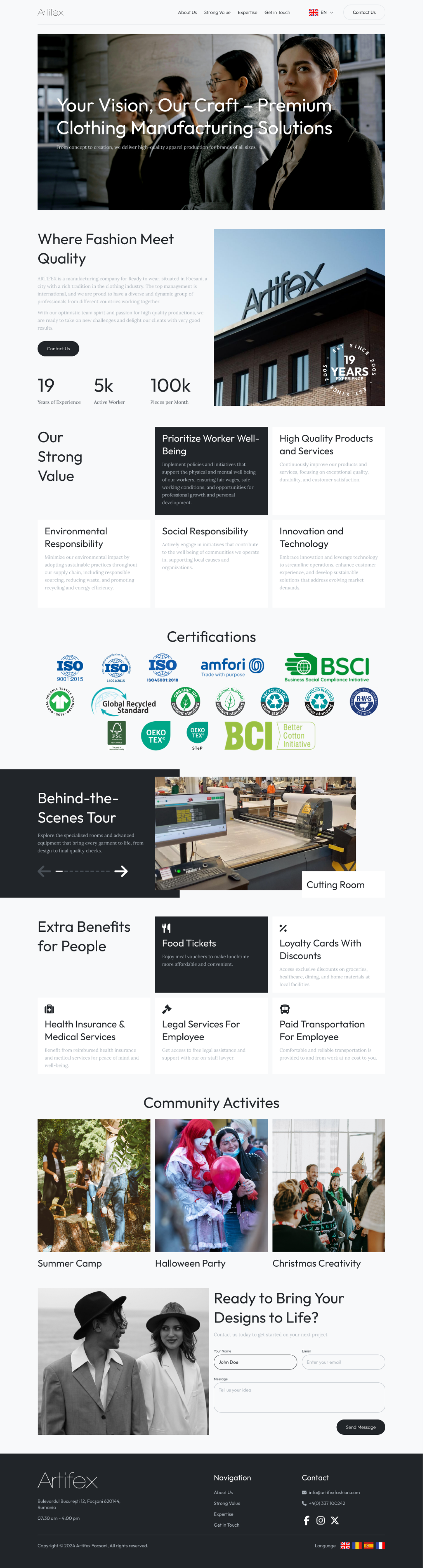 Web Design by Taufik H for ARTIFEX | Design #34037984