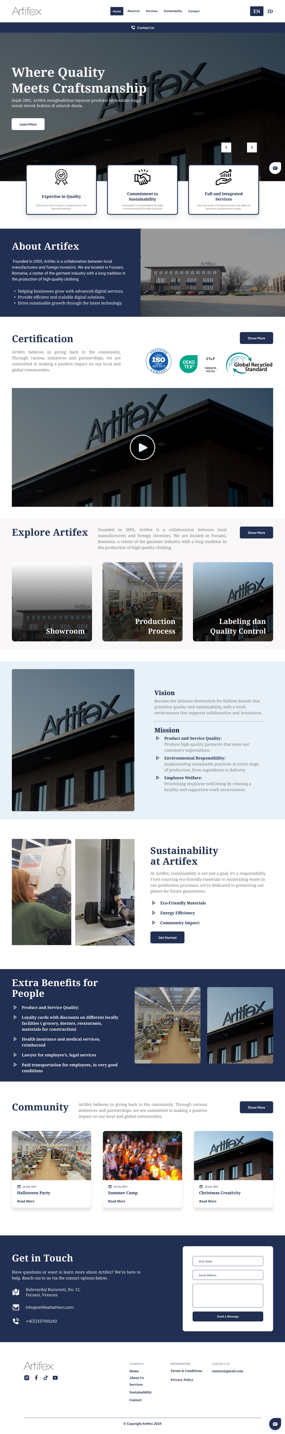 Web Design by Taufik H for ARTIFEX | Design #34049090