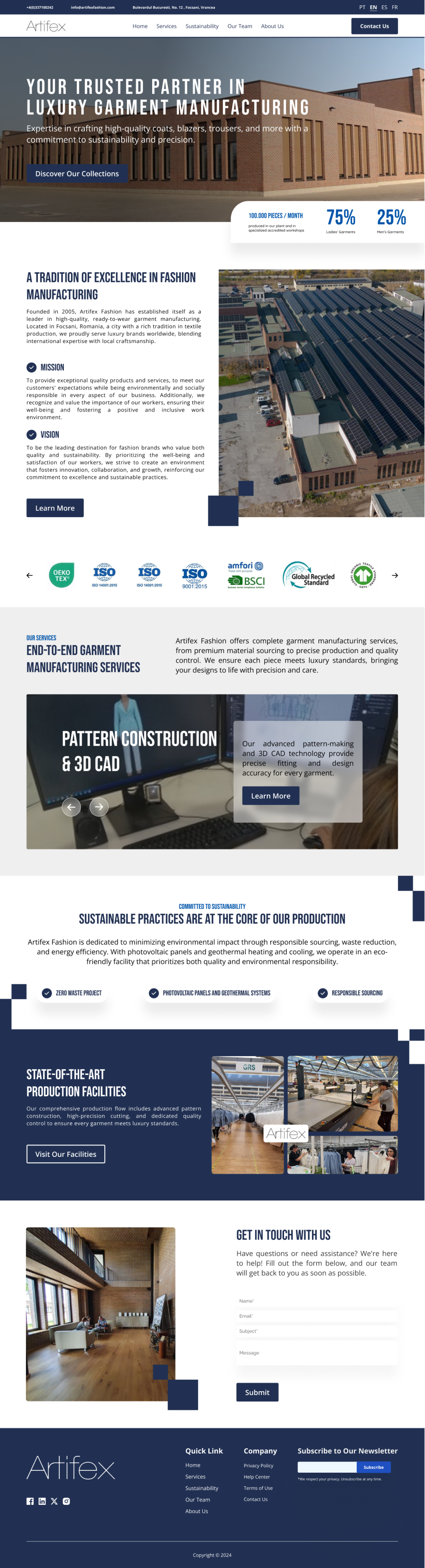 Web Design by Taufik H for ARTIFEX | Design #34051581