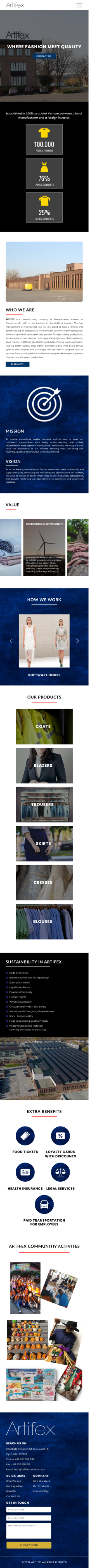Web Design by Taufik H for ARTIFEX | Design #34051603