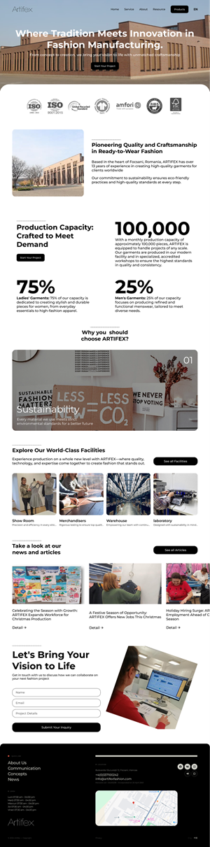 Web Design by Taufik H for ARTIFEX | Design: #34051631