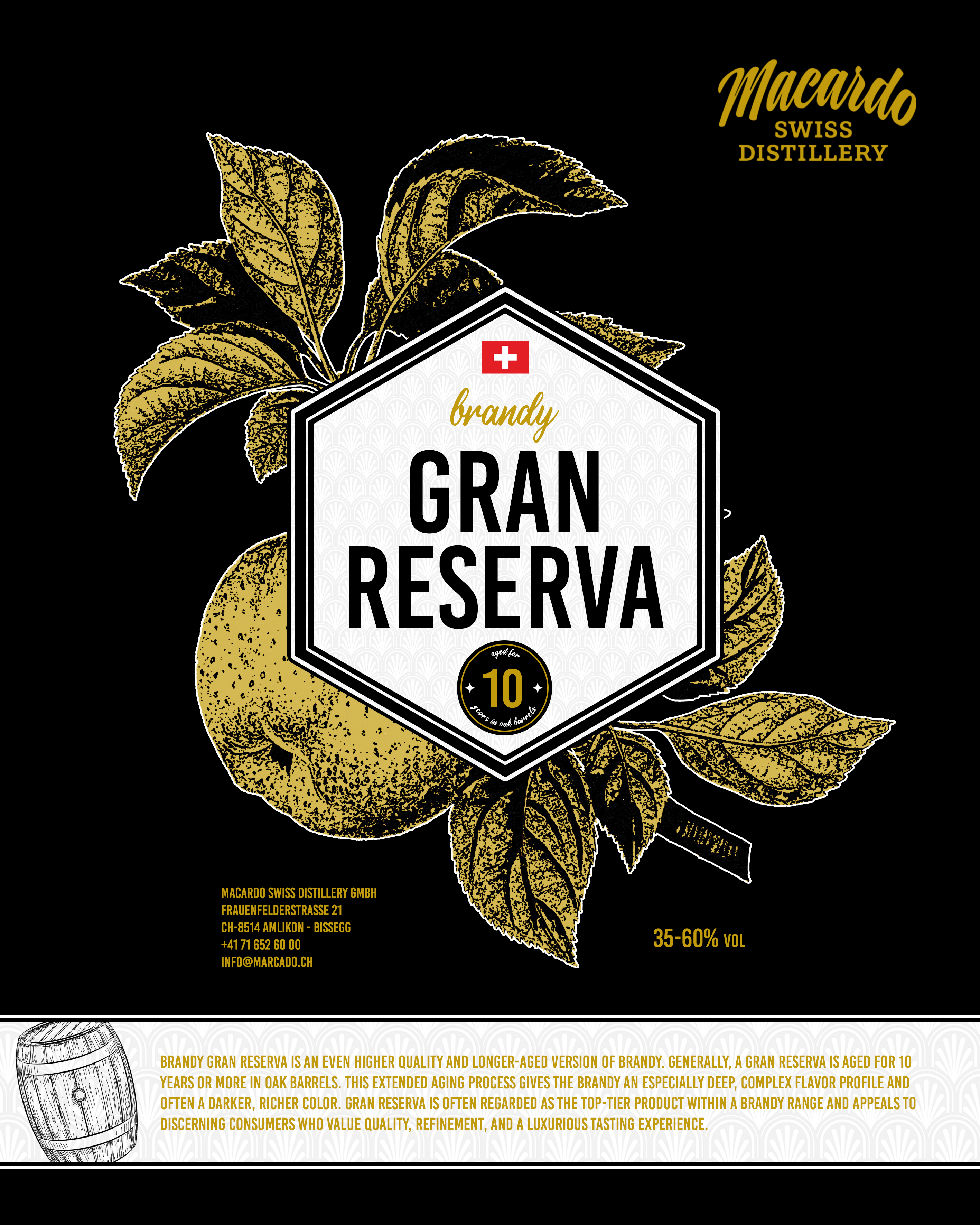 Graphic Design by Ndembs for Macardo Swiss Distillery | Design #34045635