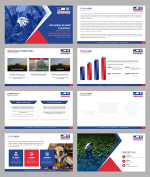 Diseño de PowerPoint por pb para Michigan Sugar Company | Diseño: #34018833