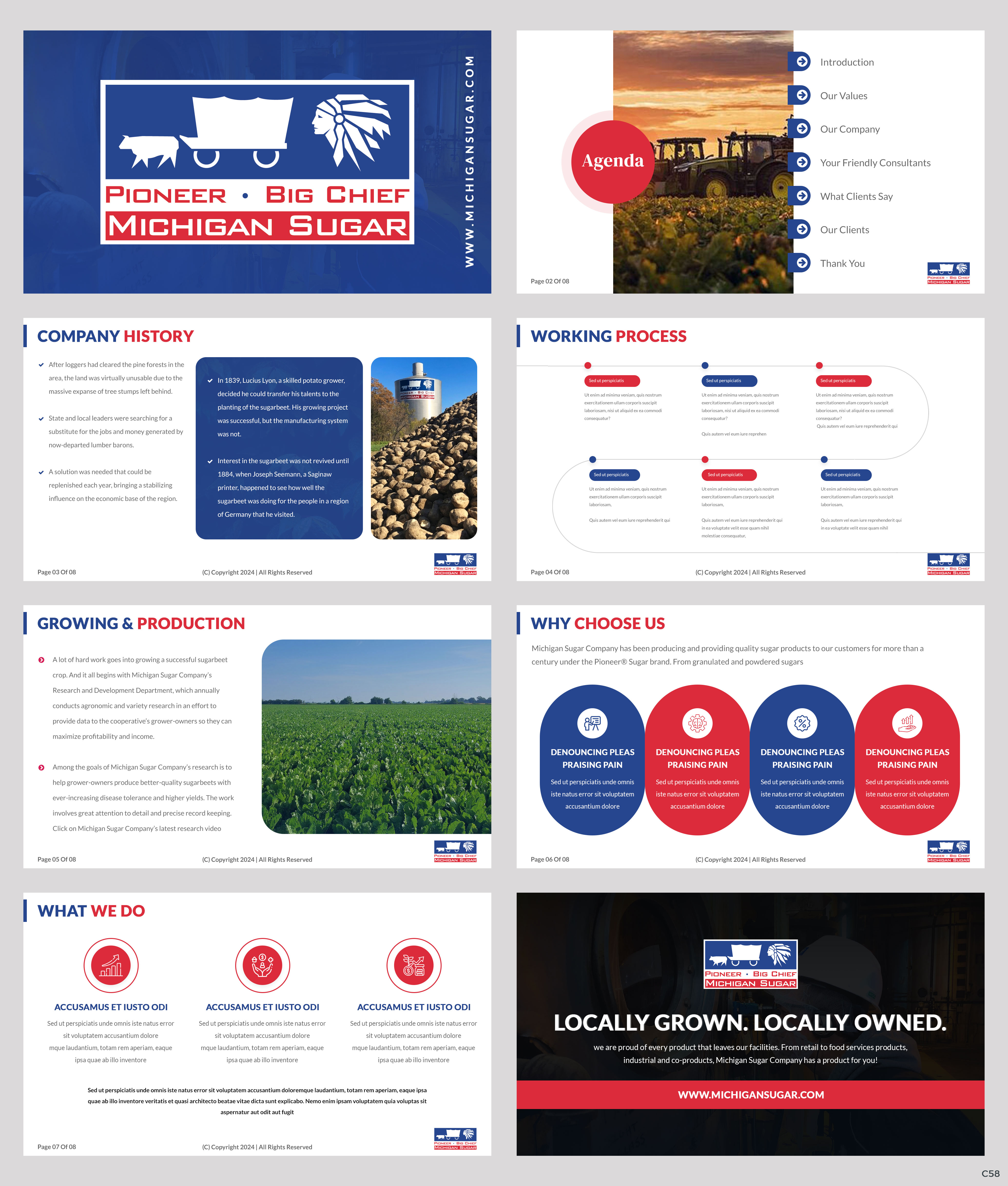 Diseño de PowerPoint por pb para Michigan Sugar Company | Diseño #34018840