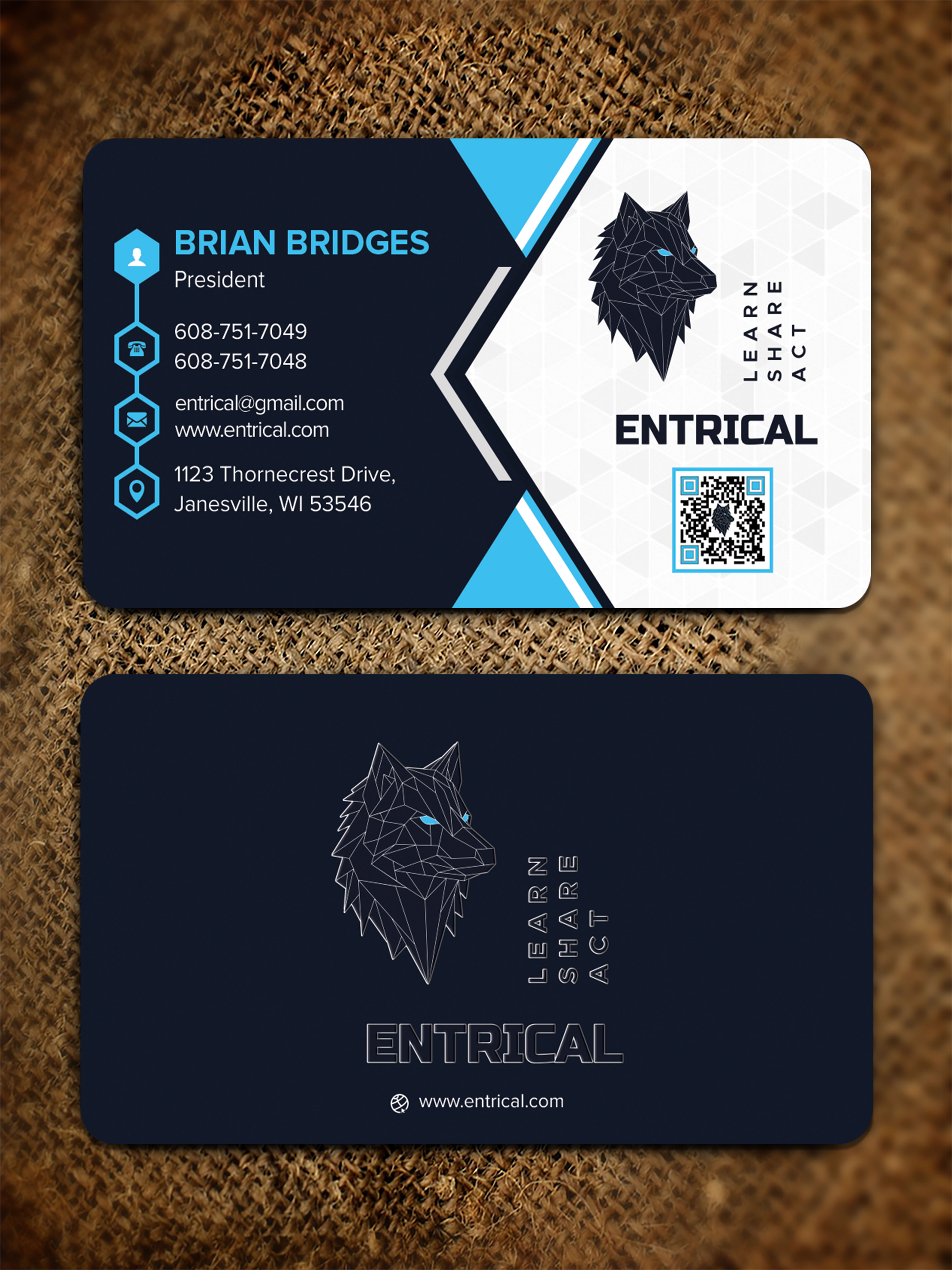 Design de Carte de Visite par sadikul islam pour Entrical, LLC | Design #34014452