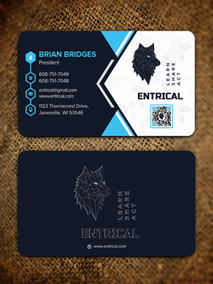 Design de Carte de Visite par sadikul islam pour Entrical, LLC | Design : #34014452