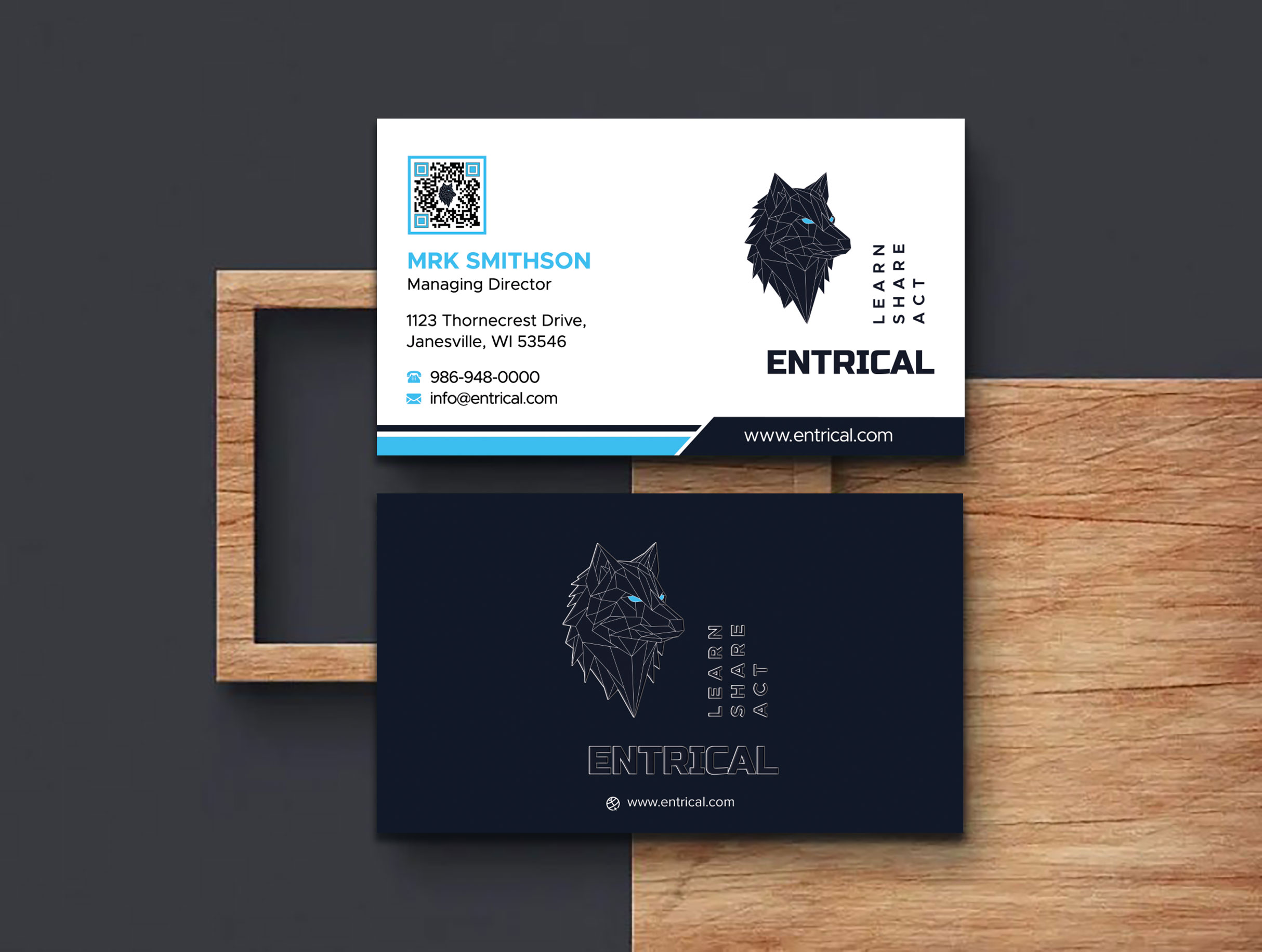 Business Card Design by sadikul islam for Entrical, LLC | Design #34014526