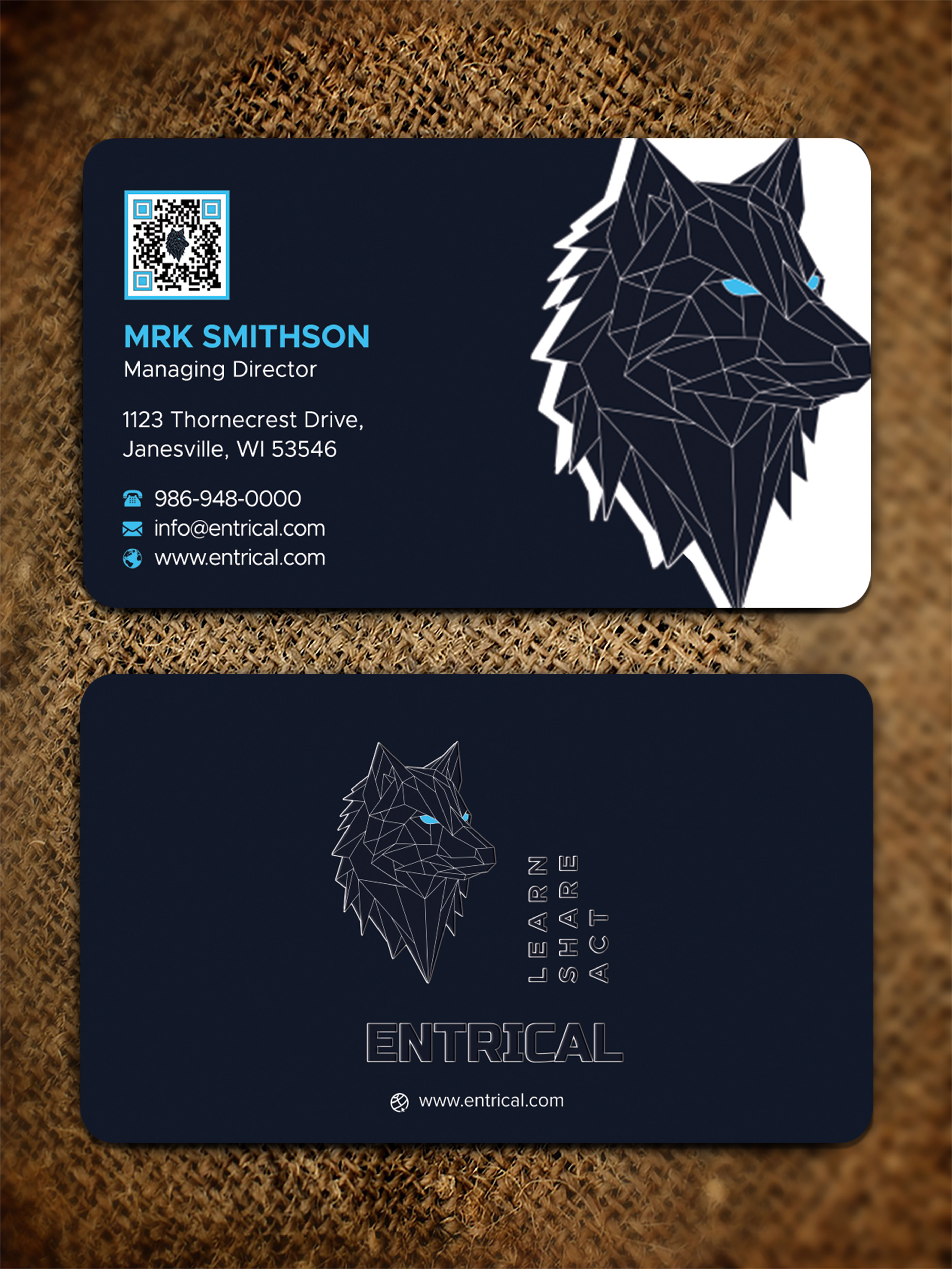 Business Card Design by sadikul islam for Entrical, LLC | Design #34014534