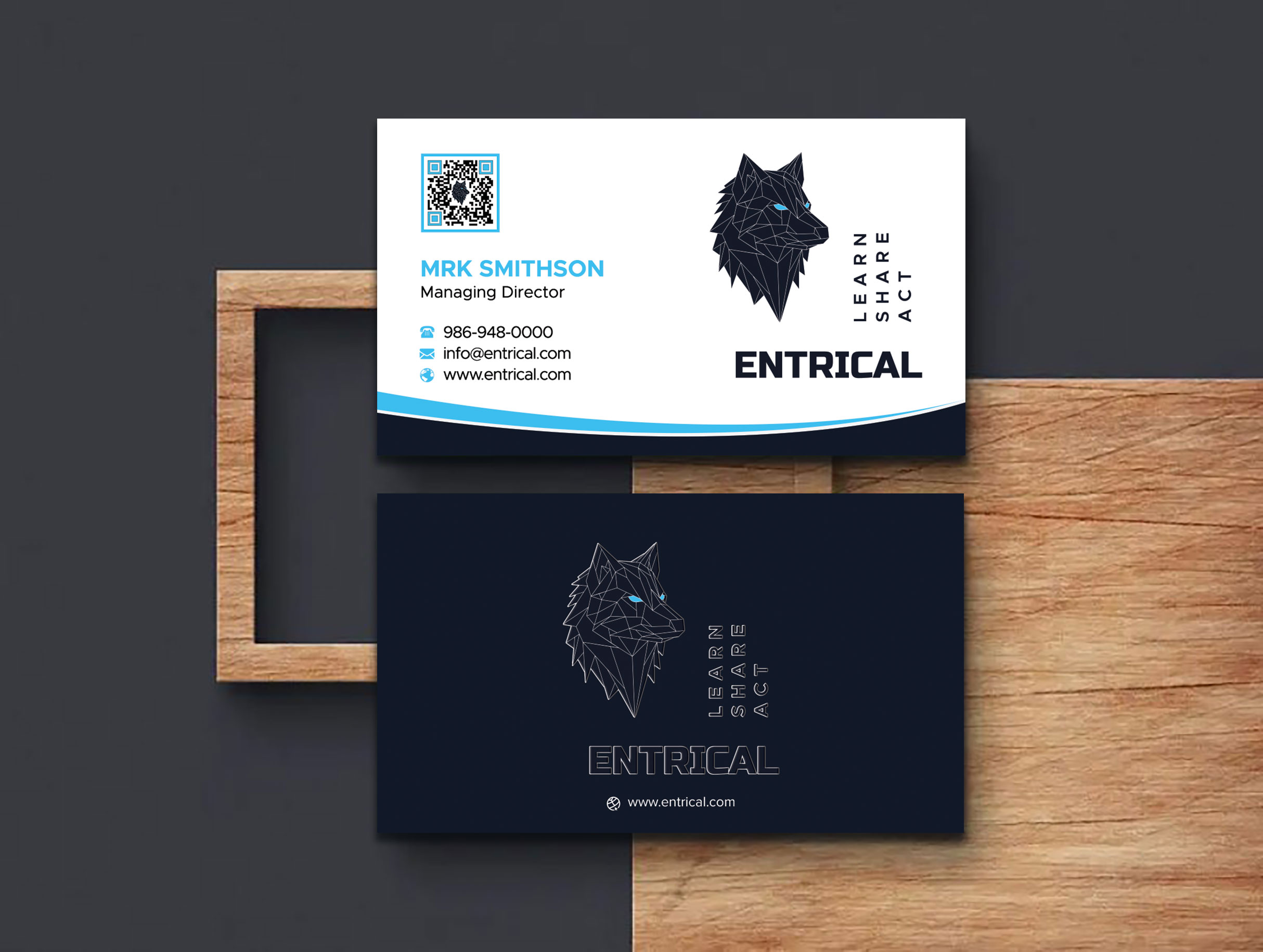 Business Card Design by sadikul islam for Entrical, LLC | Design #34014592