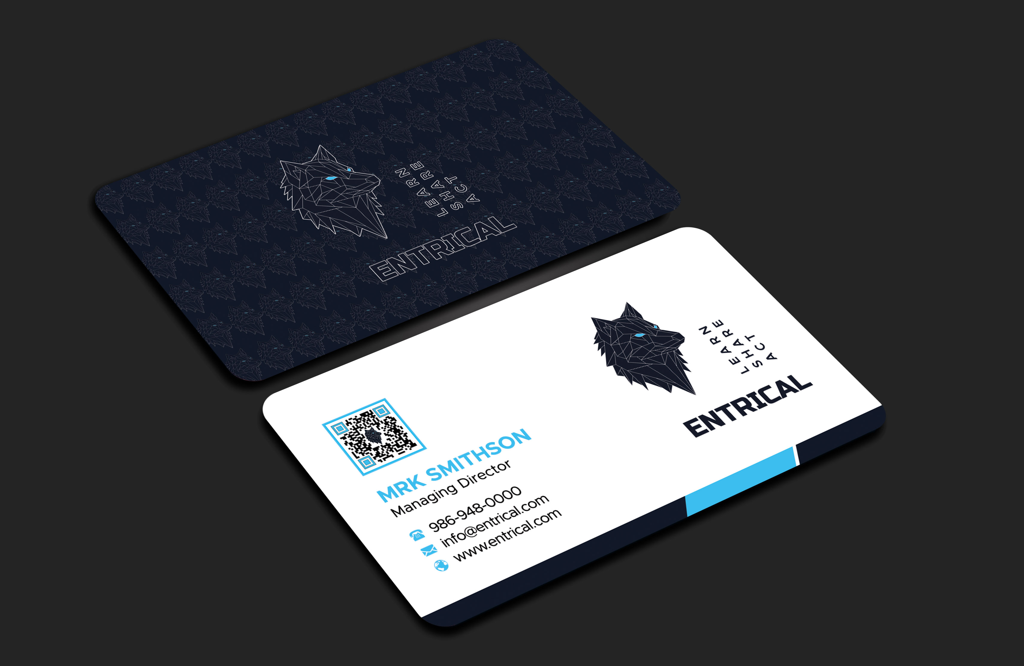 Business Card Design by sadikul islam for Entrical, LLC | Design #34014830