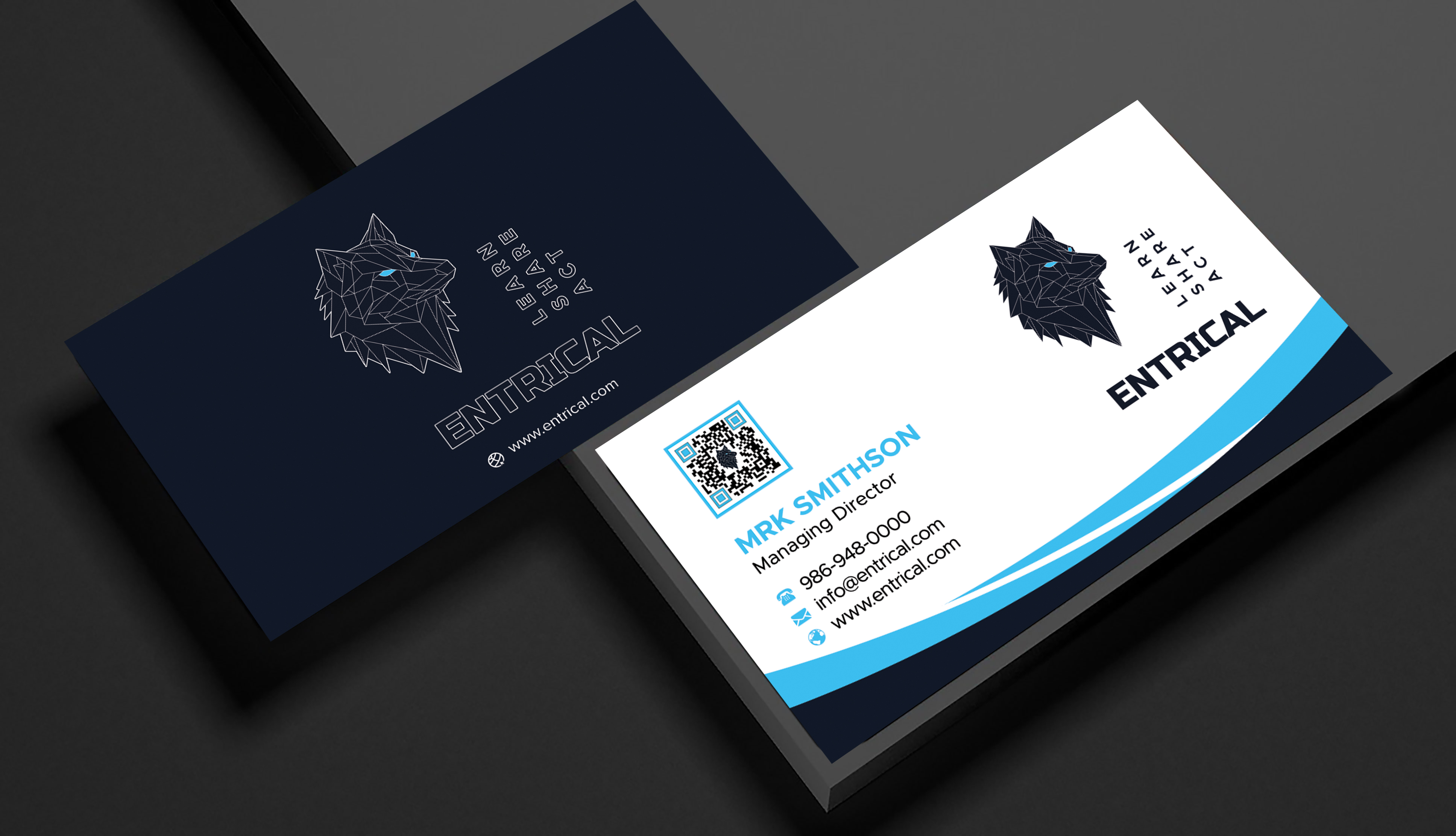Business Card Design by sadikul islam for Entrical, LLC | Design #34014841