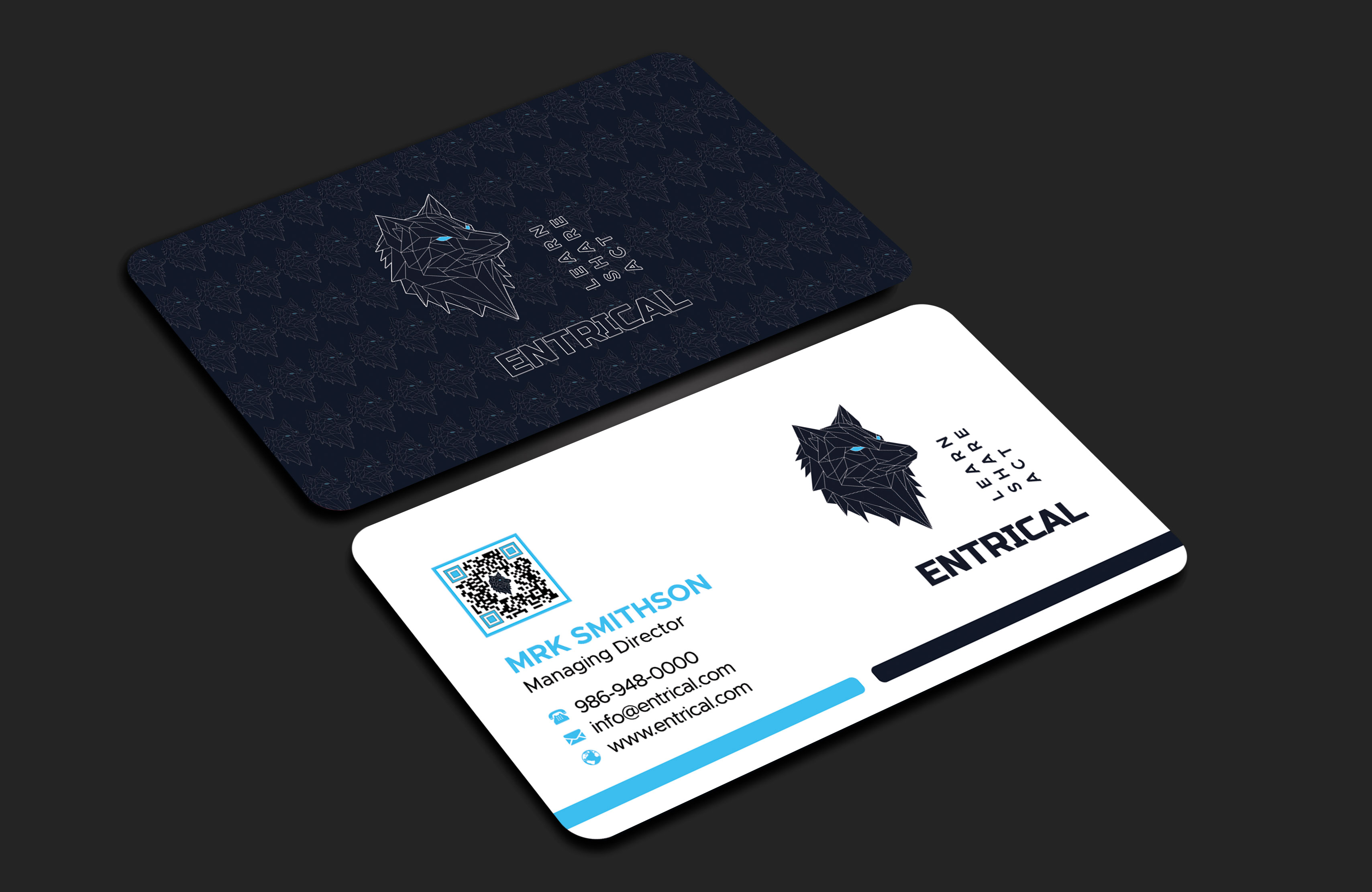 Business Card Design by sadikul islam for Entrical, LLC | Design #34014848