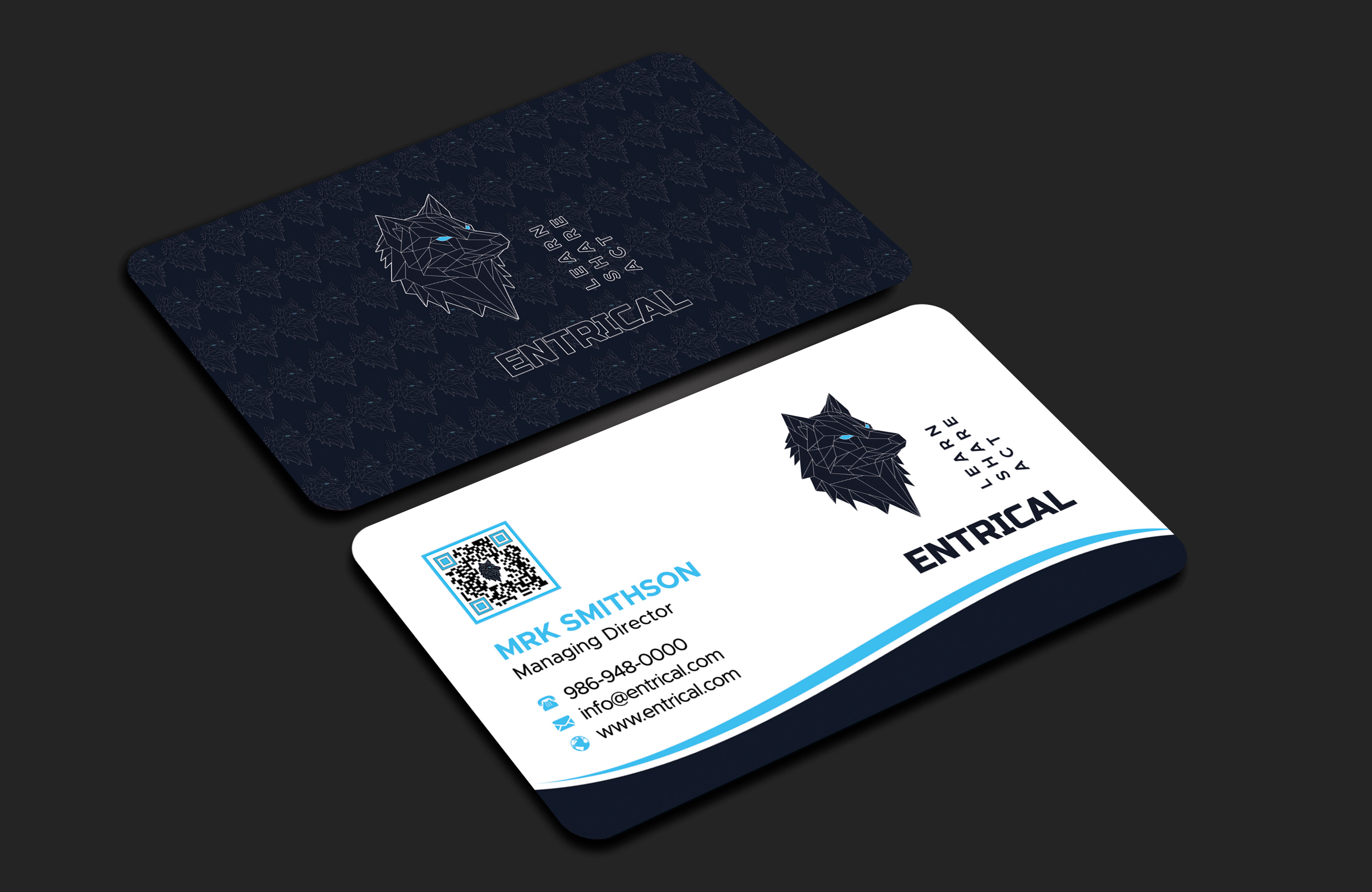 Business Card Design by sadikul islam for Entrical, LLC | Design #34014861