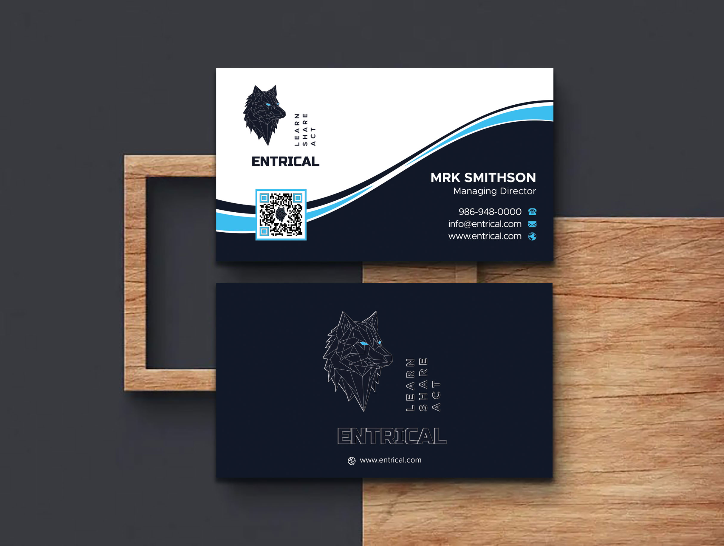 Business Card Design by sadikul islam for Entrical, LLC | Design #34014866