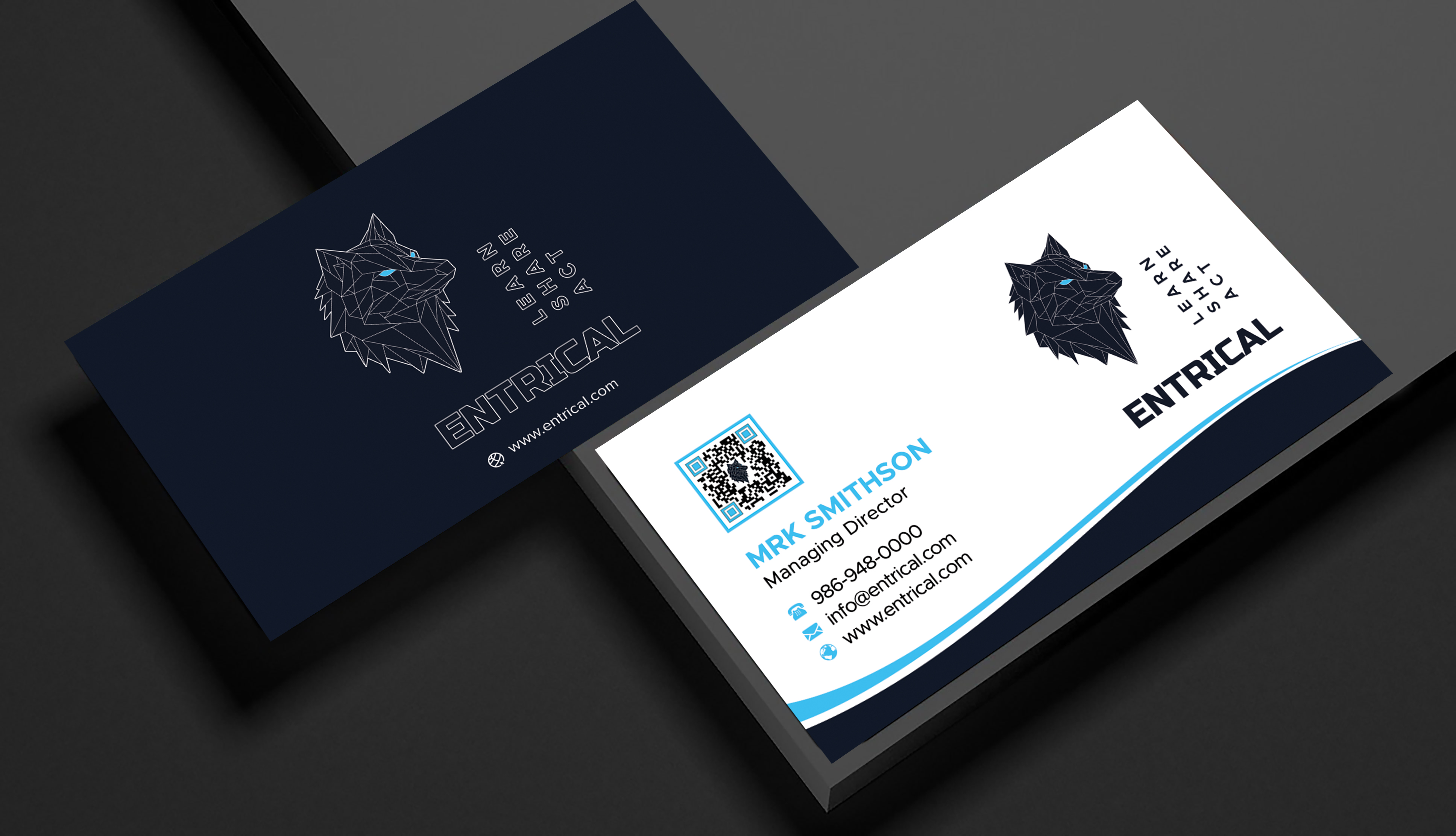 Business Card Design by sadikul islam for Entrical, LLC | Design #34014884