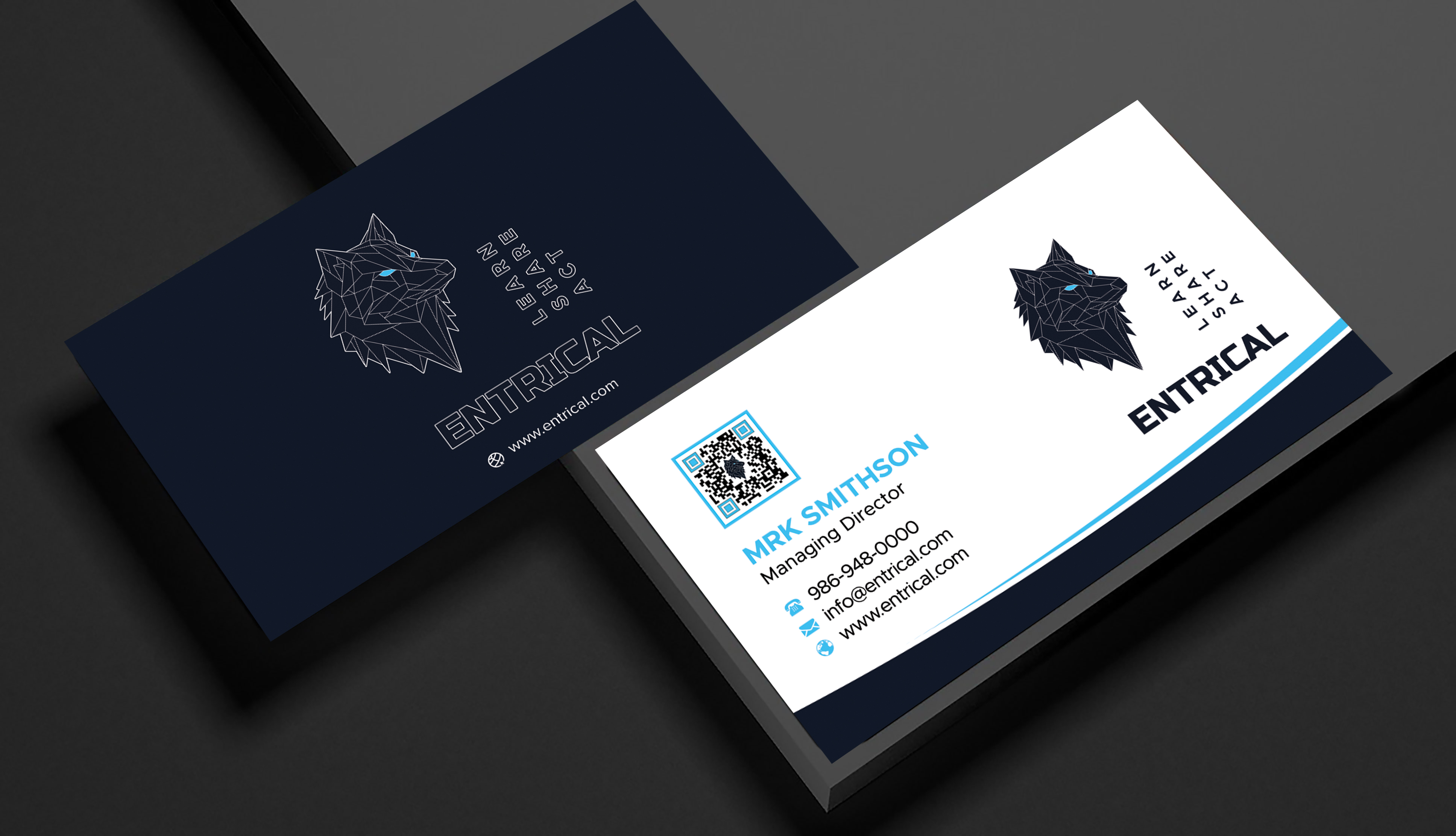 Business Card Design by sadikul islam for Entrical, LLC | Design #34014909