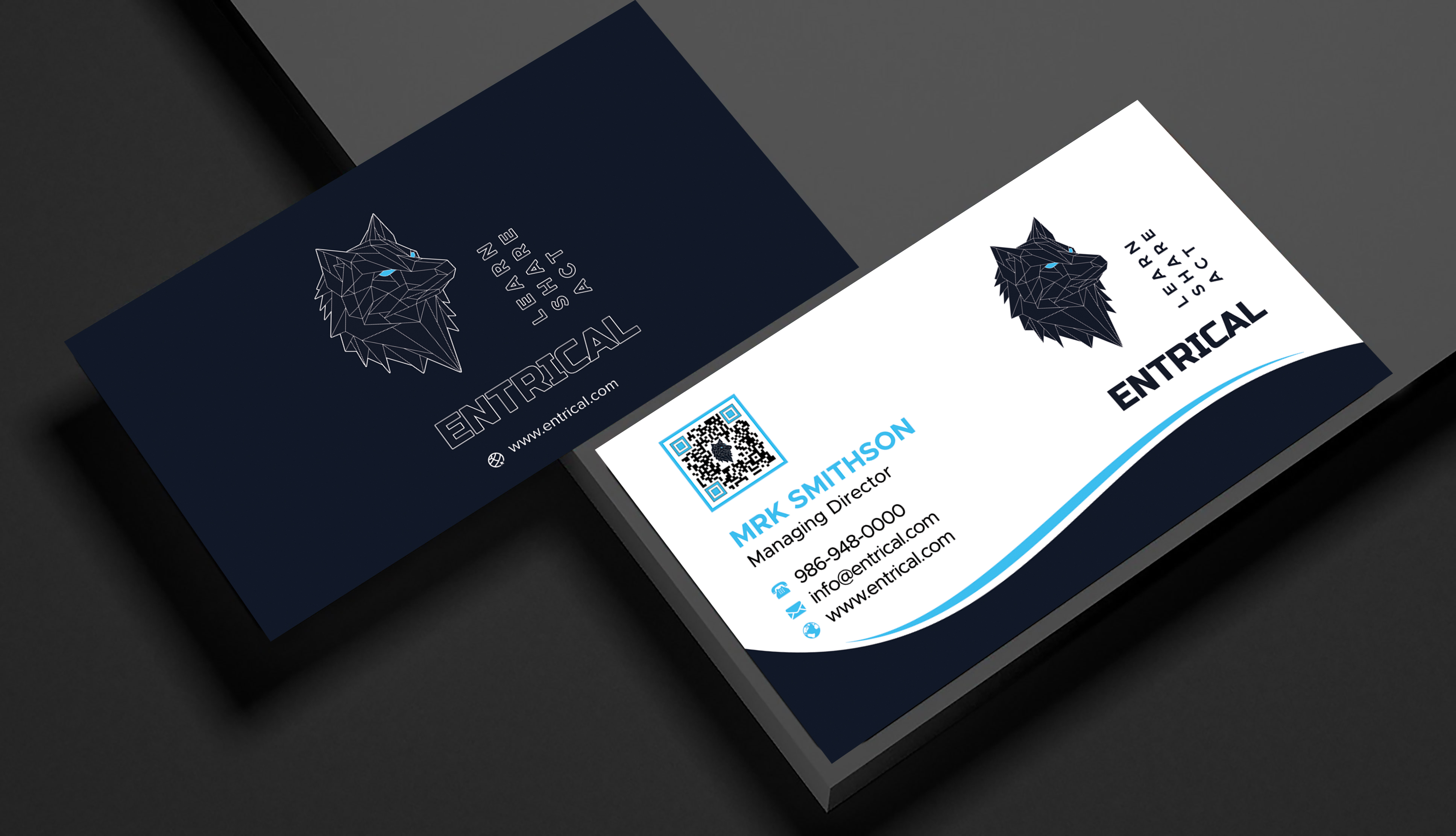 Business Card Design by sadikul islam for Entrical, LLC | Design #34014910