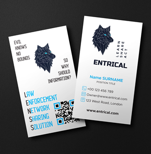 Business Card Design by Globat™ for Entrical, LLC | Design: #34012789
