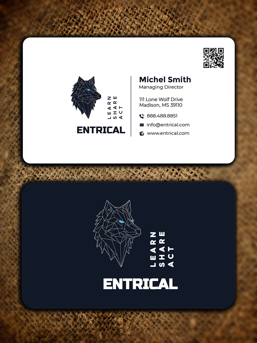 Business Card Design by Graphixpointt for Entrical, LLC | Design #34006978
