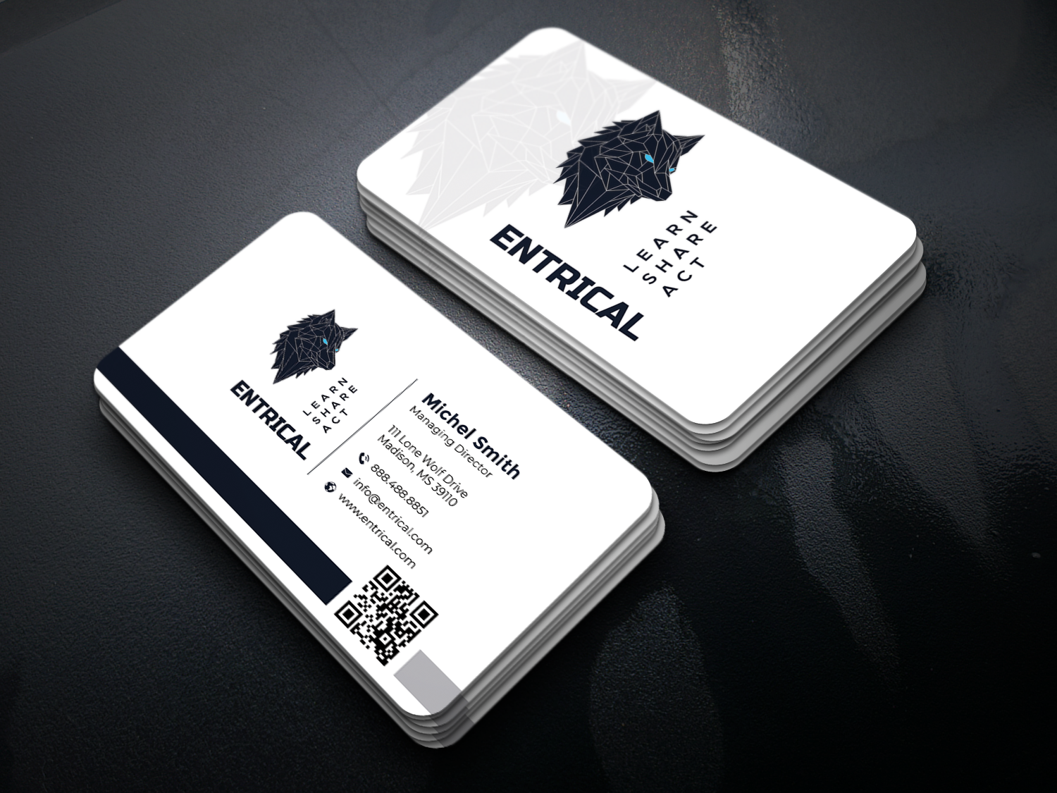 Business Card Design by Graphixpointt for Entrical, LLC | Design #34007024