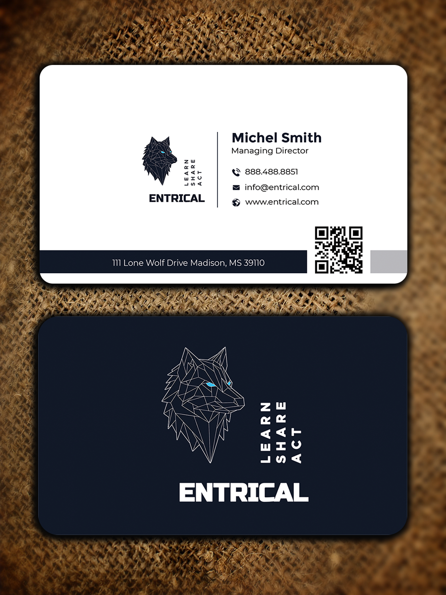 Business Card Design by Graphixpointt for Entrical, LLC | Design #34007060