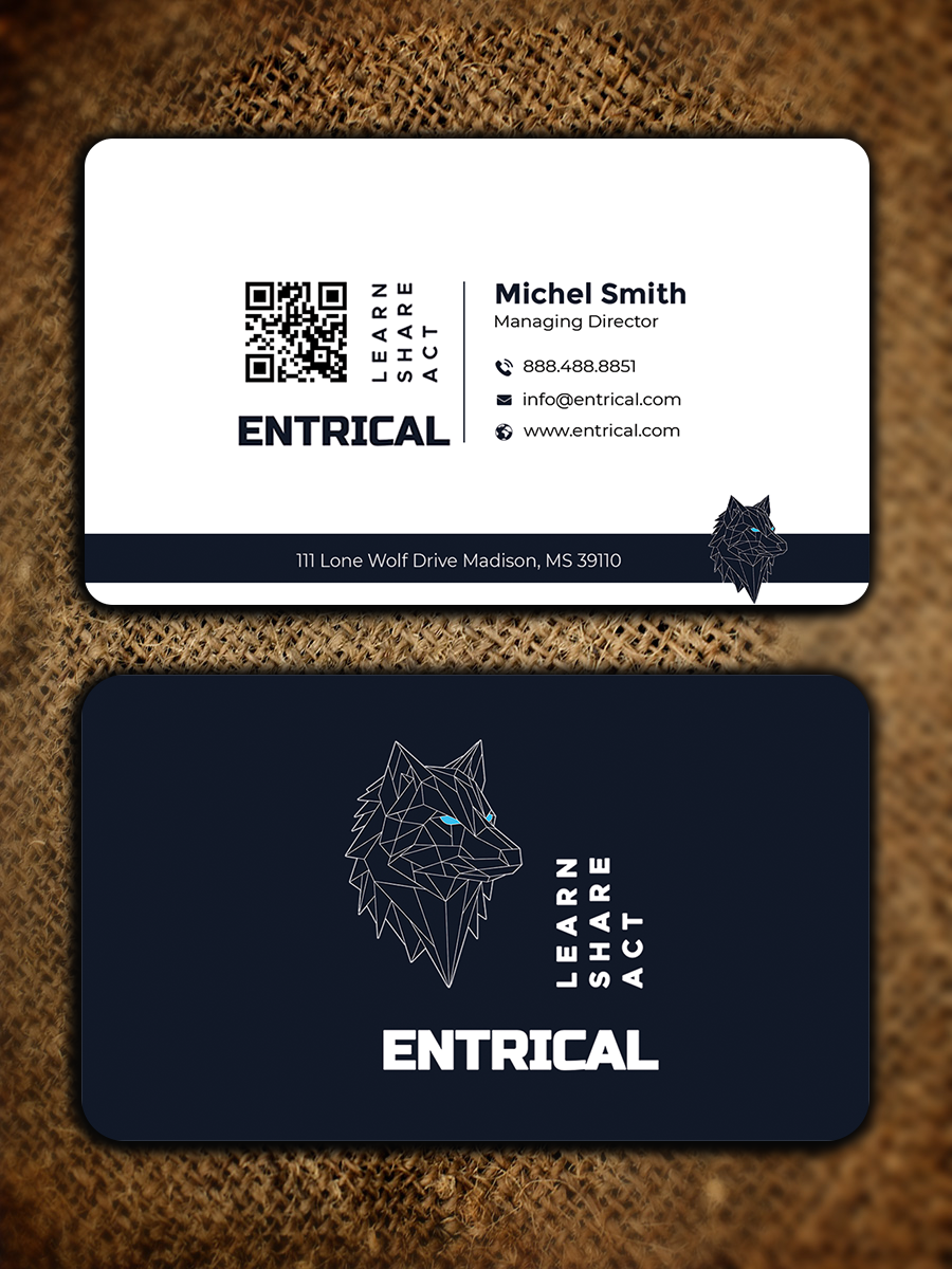 Business Card Design by Graphixpointt for Entrical, LLC | Design #34007093