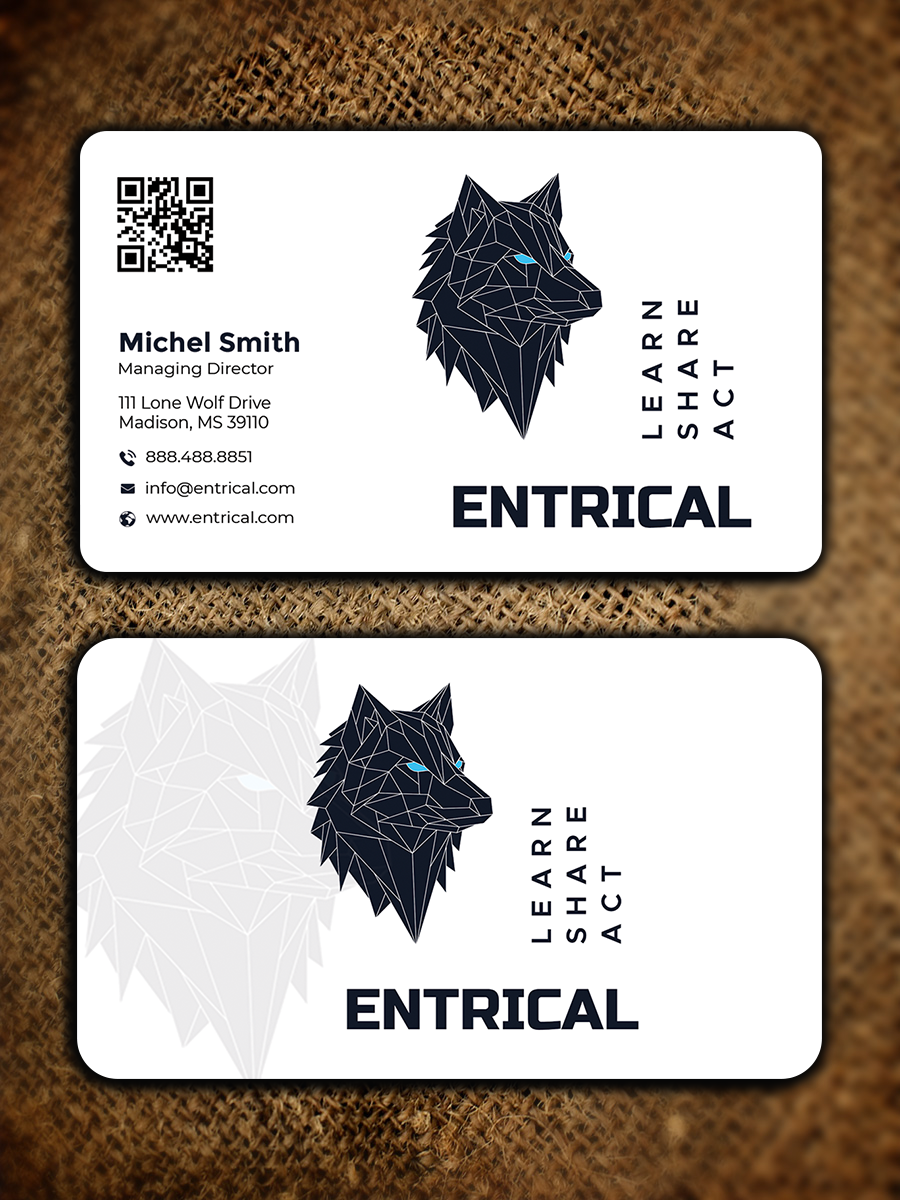 Diseño de Tarjeta de Presentación por Graphixpointt para Entrical, LLC | Diseño #34007232