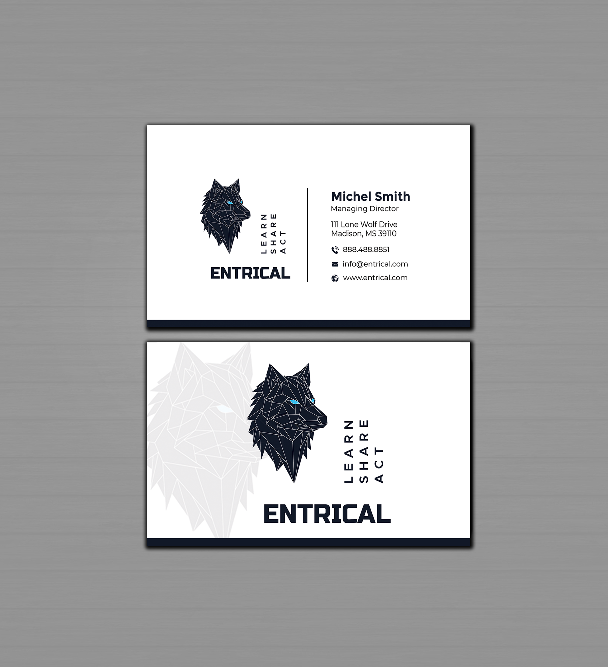 Business Card Design by Graphixpointt for Entrical, LLC | Design #34007284