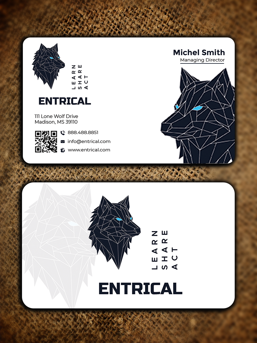 Diseño de Tarjeta de Presentación por Graphixpointt para Entrical, LLC | Diseño #34007673