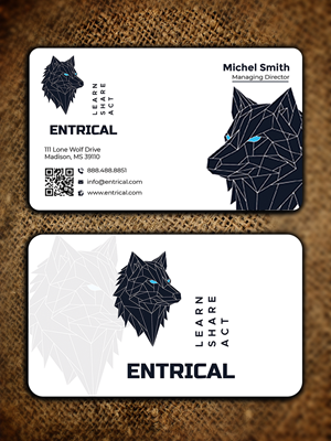Business Card Design by Graphixpointt for Entrical, LLC | Design: #34007673