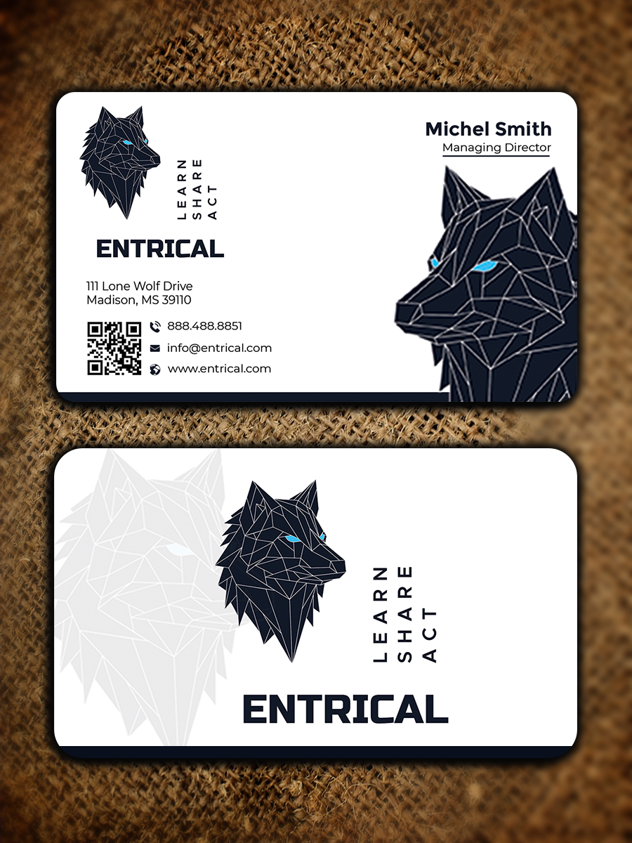 Business Card Design by Graphixpointt for Entrical, LLC | Design #34007737