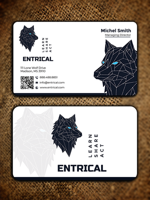 Business Card Design by Graphixpointt for Entrical, LLC | Design: #34007737