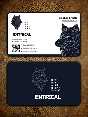 Business Card Design by Graphixpointt for Entrical, LLC | Design: #34007738