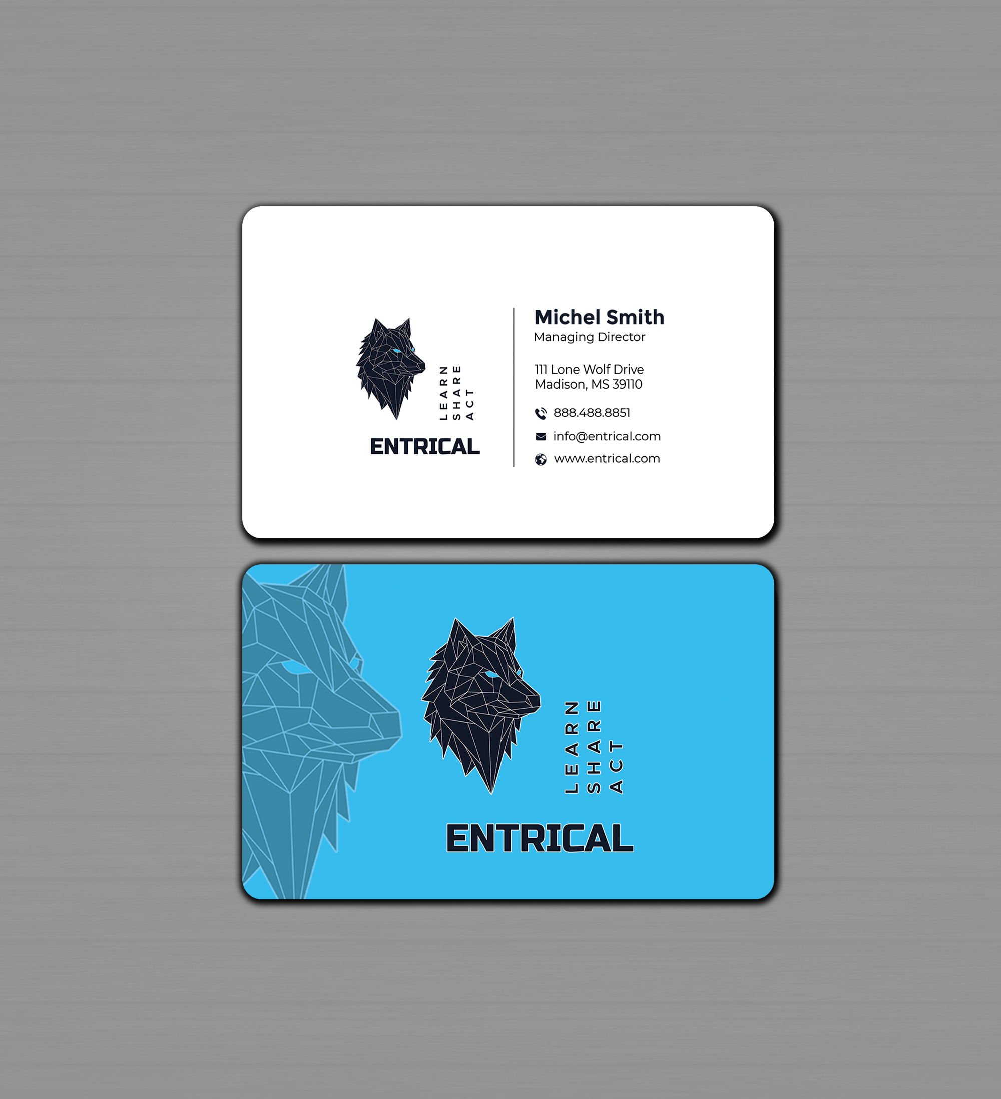 Design de Carte de Visite par Graphixpointt pour Entrical, LLC | Design #34008502