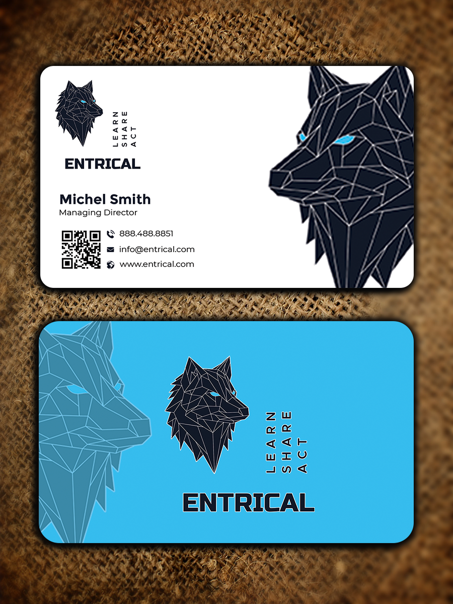 Business Card Design by Graphixpointt for Entrical, LLC | Design #34008512