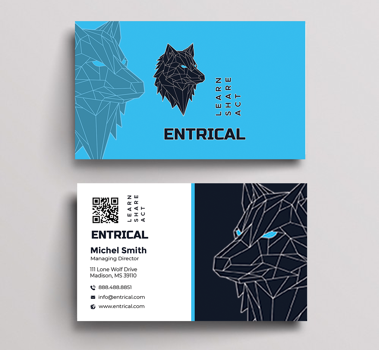 Design de Carte de Visite par Graphixpointt pour Entrical, LLC | Design #34008517