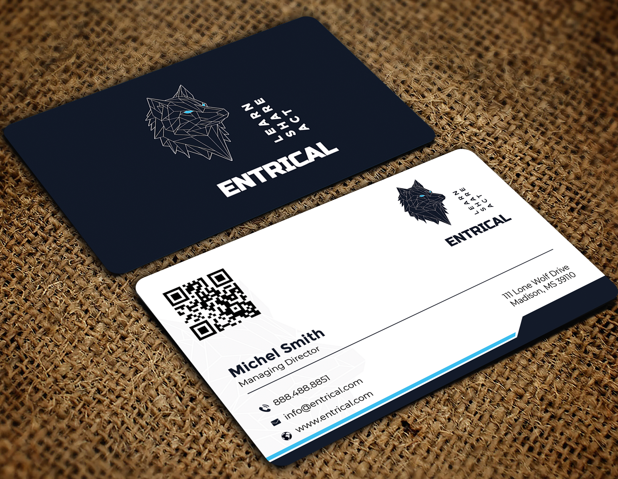 Business Card Design by Graphixpointt for Entrical, LLC | Design #34009365