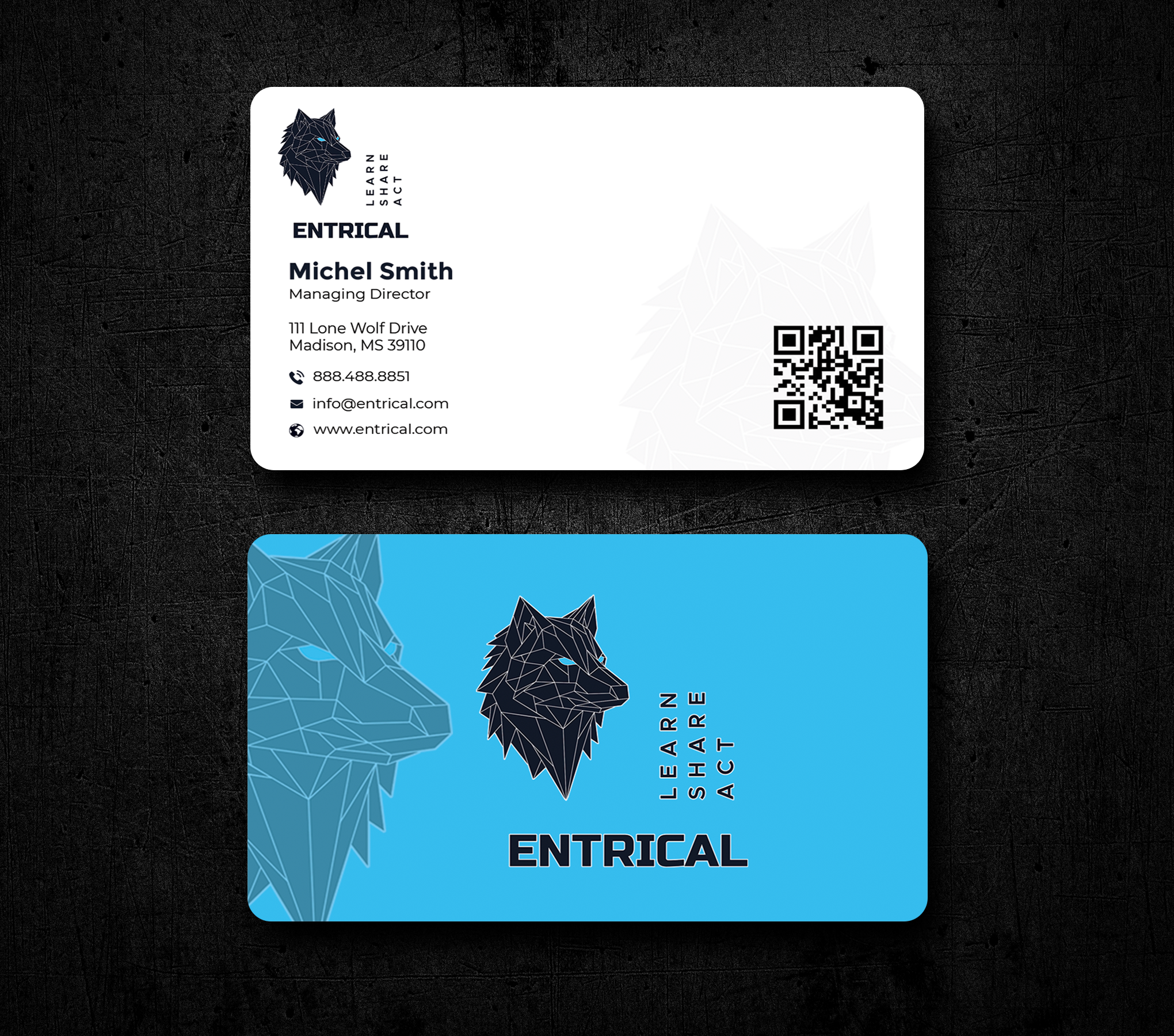 Business Card Design by Graphixpointt for Entrical, LLC | Design #34009414