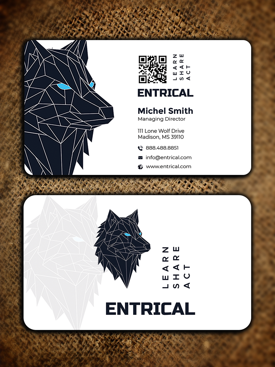 Business Card Design by Graphixpointt for Entrical, LLC | Design #34009430